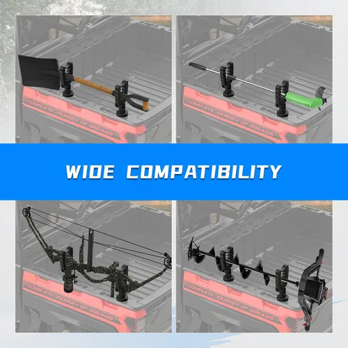 Miniatura 8 de KEMIMOTO Soporte para herramientas UTV, anclaje de amarre compatible con Polaris Ranger General, soporte para herramientas con amortiguadores
