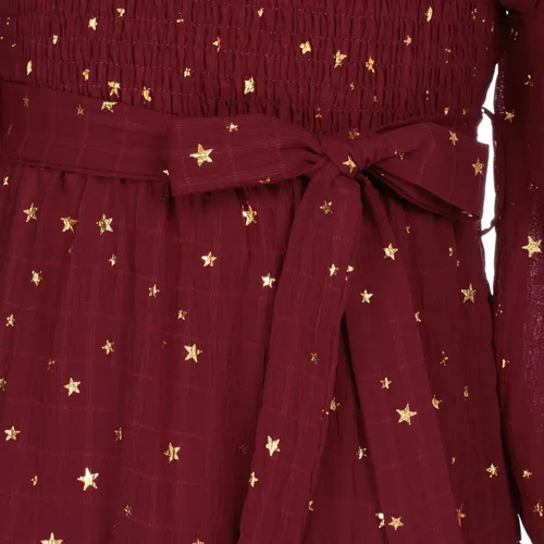 Miniatura 8 de GRACE KARIN Vestido de otoño para niñas, de manga larga, con volantes, escalonado, brillante, vestido de fiesta de invierno para niñas, talla 5-12