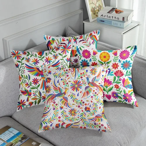 Miniatura 3 de Sanwarm Juego de 4 fundas de almohada decorativas para decoración del hogar, 16 x 16 pulgadas, fundas de almohada para sofá, fundas de almohada