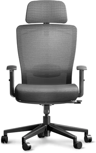 Miniatura 12 de ErgoChair Ultra, silla ergonómica de oficina con respaldo alto, soporte lumbar 2D, reposapiés, reposacabezas 3D, base de metal resistente, cómodo