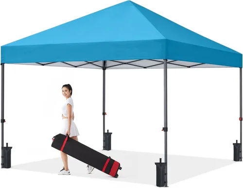 Miniatura 8 de COOSHADE - Tienda de campaña fácil de montar 8x8 pies (azul marino)