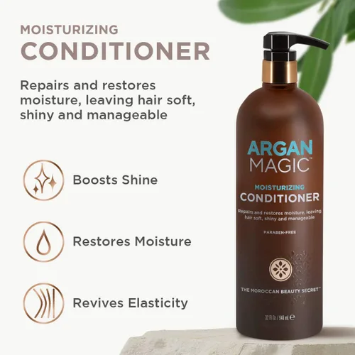 Miniatura 3 de Argan Magic Acondicionador hidratante: desenreda, hidrata y repara tipos de cabello seco y dañado químicamente Rico en nutrientes, sin parabenos