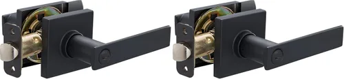 Miniatura 11 de Amazon Basics - Manilla contemporánea de puerta, modelo Stamford, privacidad - Negro mate, paquete de 1