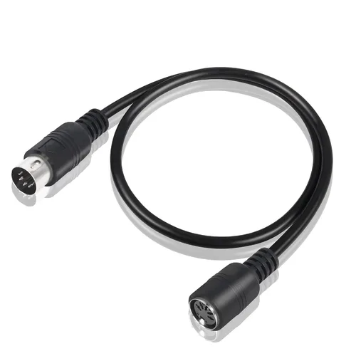 Cable de extensión MIDI DIN de 5 pines macho a hembra Cable adaptador de audio para sintetizador de teclado MIDI, órgano, piano eléctrico, guitarra