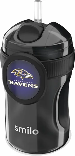 Miniatura 19 de Smilo Vaso con popote de Arizona Cardinals con licencia oficial de la NFL, para bebés y niños pequeños, con popote de silicona ponderado y capacidad