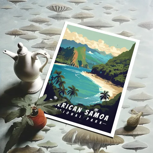 Miniatura 6 de SHOXREM Arte abstracto para pared del parque nacional: juego de 6 carteles de viaje para celebrar la decoración de pared de montaña, 8 pulgadas