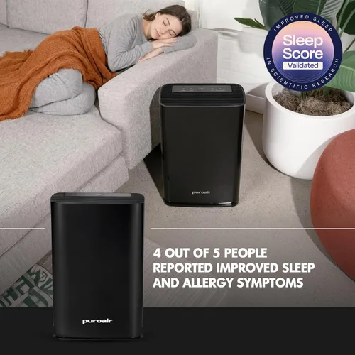 Miniatura 8 de PuroAir Purificador de aire HEPA 400 para habitaciones grandes del hogar, cubre 2,000 pies cuadrados, filtra hasta el 99.9% de los contaminantes