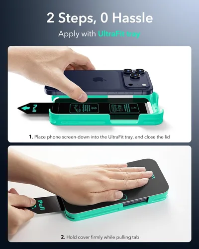 Miniatura 4 de ESR Paquete de 3 protectores de pantalla de privacidad 9H+ Glass para iPhone 17 Pro, [grado militar, inastillables y altamente duraderos] vidrio