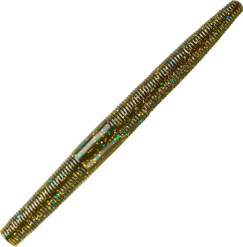 Miniatura 55 de Yum - Gusano de plástico blando Yum Dinger de 5 pulgadas, escamas azules y negras, 30
