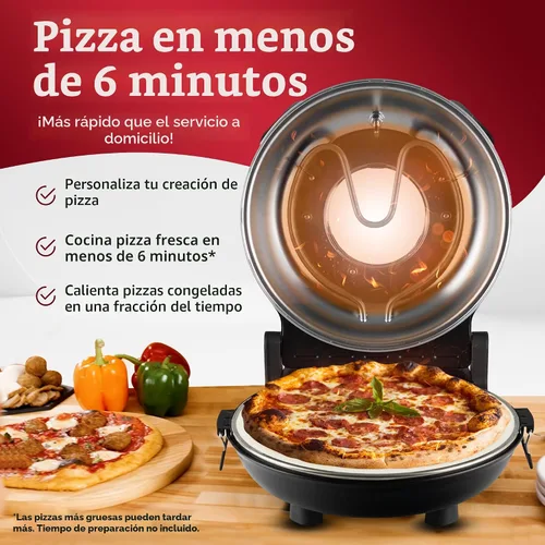 Miniatura 3 de Horno de Pizza de Superficie PIEZANO de Costra Crujiente por Granitestone – Horno Eléctrico de Pizza de 12 Pulgadas para Superficie