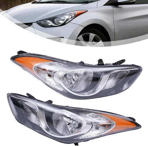Miniatura 2 de Faro halógeno para Hyundai Elantra 4 puertas 2011 2012 2013 par delantero fábrica faro Asamblea 92101-3Y000 HY2502161 921023Y000 HY2503161