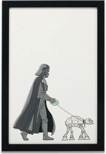 Miniatura 7 de Open Road Brands Disney Star Wars Darth Vader Close-Up - Decoración de pared de madera metálica - Ominous Darth Vader arte de pared para cueva