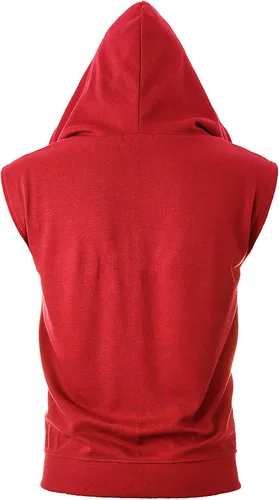 Miniatura 3 de Ohoo Sudadera con capucha para hombre, ajuste delgado, ligera, con cremallera