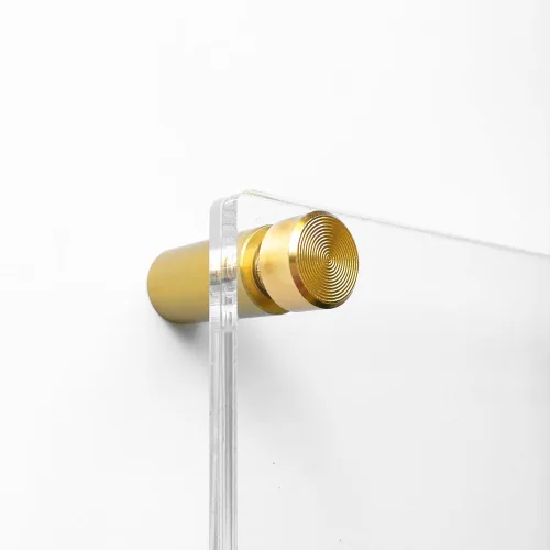 Miniatura 3 de Wexel Art Accesorios de montaje de acero inoxidable dorado de 1 pulgada para marcos flotantes acrílicos (paquete de 4)