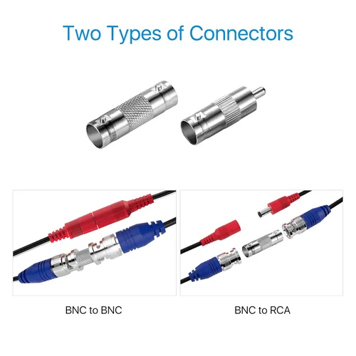 Miniatura 8 de ZOSI Paquete de 1 cable de alimentación de video todo en uno de 33 pies (32.8 ft), cables de cámara de vigilancia de extensión BNC para sistemas DVR