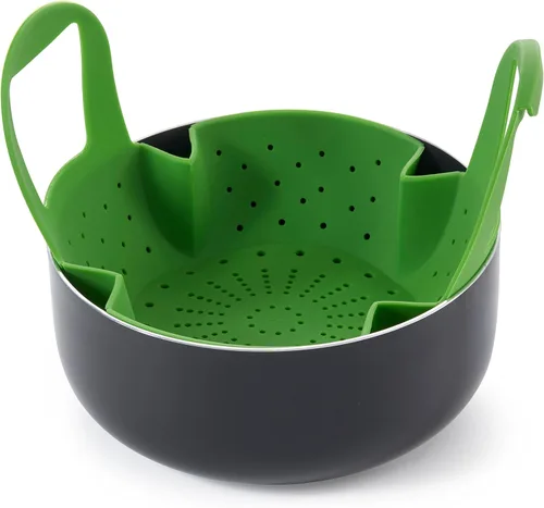 Miniatura 6 de Cesta de silicona para vaporizador de verduras/alimentos - Inserto para ollas, sartenes, ollas de barro y más... por Sunsella