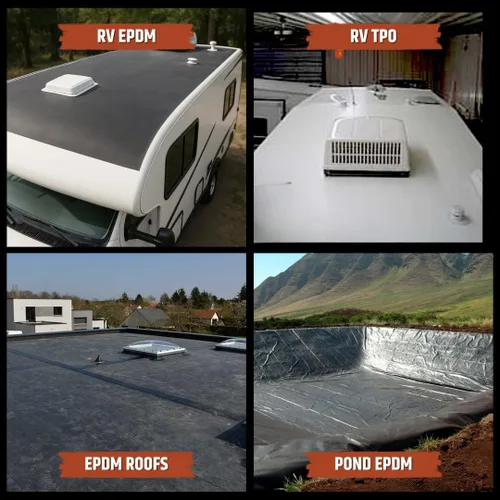 Miniatura 4 de Liquid Rubber Imprimación EPDM y TPO: capa base de alto rendimiento para protección de techo de RV, cámper y remolque, 1 cuarto de galón