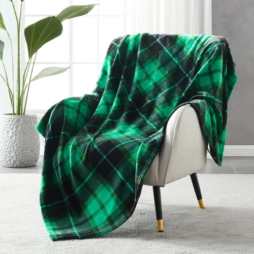 Miniatura 8 de SOCHOW Buffalo - Manta de franela de forro polar de 50 x 60 pulgadas, suave, ligera, acogedora para todas las estaciones, color negro y blanco a