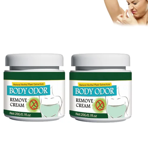 Odorsmite Crema para el cuidado de las axilas, eliminador de olores corporales para tratamiento de sudor axila, control de olores hasta 7 días (2 2