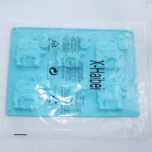 Miniatura 5 de X-Haibei Molde de silicona de vaca lechera para chocolate, galletas, dulces, gelatina y jabón, 1.4 onzas por cavidad, grado alimenticio, fácil