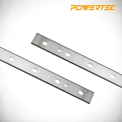 Miniatura 2 de POWERTEC Cuchillas cepilladoras de 13 pulgadas para cepilladora DeWalt DW735, DW735X, repuesto para cuchillos cepilladores DW7352, juego de 6