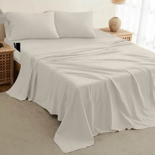Miniatura 250 de DREAMCARE Juego de sábanas Queen – 6 piezas Sábanas de enfriamiento – hasta 15” Sábanas profundas tamaño Queen – Colección 2500 Supreme – Extra 03