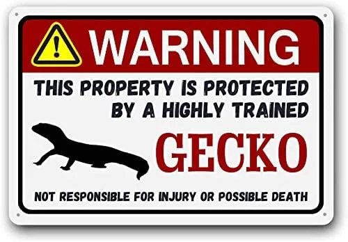 Miniatura 19 de Eveokoki Letrero de cuervo – Divertido letrero de advertencia de metal para mascotas, exótico y pequeño regalo para mascotas, 8 x 5.5 pulgadas