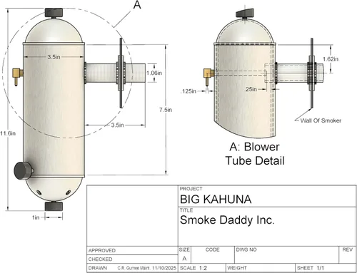Miniatura 6 de Big Kahuna - Generador de humo frío con adaptador de parrilla de cerámica, cuerpo de aluminio resistente fabricado en Estados Unidos, incluye