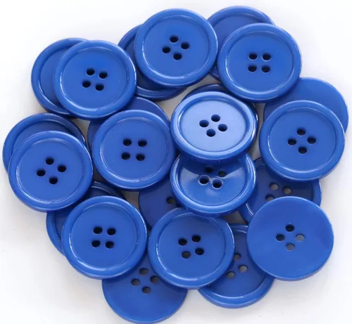 Miniatura 19 de GANSSIA Botones de 1 pulgada (25mm) redondos de 4 agujeros para costura, botón de color beige de respaldo plano, para manualidades DIY, paquete