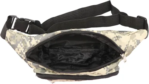 Miniatura 4 de AIBEARTY Riñonera para niños, pequeña, de camuflaje, con correa ajustable, para correr, acampar, viajes