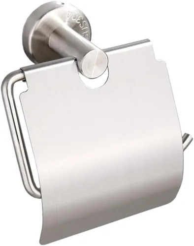 DOITOOL Soporte de papel higiénico montado en la pared de acero inoxidable que ahorra espacio para baño, dispensador de pañuelos para cocina, baño,
