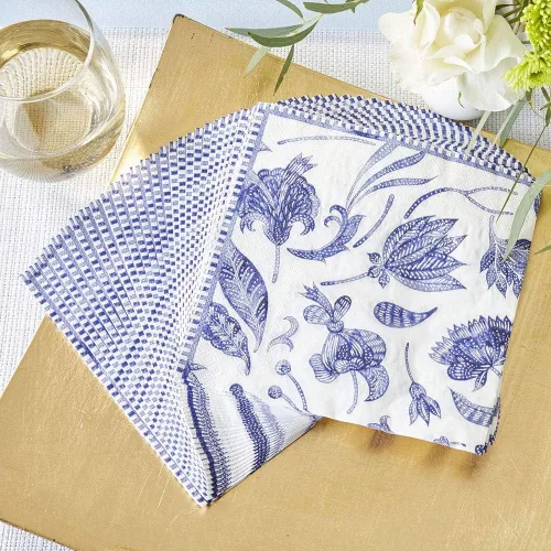 Miniatura 8 de Kate Aspen Blue Willow - Platos decorativos de papel prémium de 7 pulgadas (peso de 350 GSM, juego de 16), perfectos para despedidas de soltera