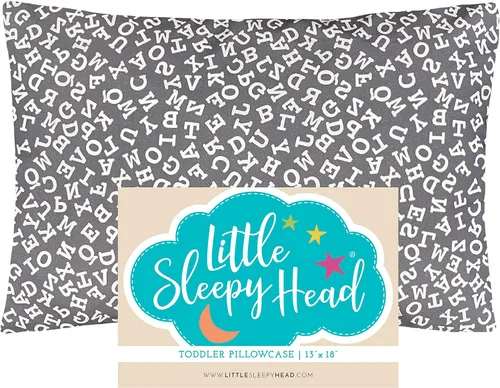 Miniatura 51 de Little Sleepy Head Funda de almohada para niños pequeños, 100% algodón y funda de almohada hipoalergénica para almohada de niños pequeños, funda