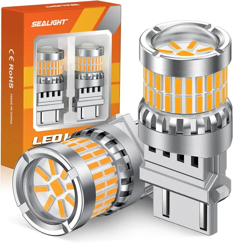 Miniatura 13 de SEALIGHT 194 foco LED 2000K ámbar 168 T10 2825 W5W 600% de brillo, focos LED de cuña para interior de automóvil, reemplazo para luces de matrícula