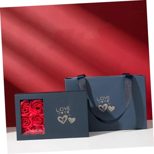 Miniatura 4 de TENDYCOCO 1 Unidades Caja de Embalaje Joyero Joyería de Mano Bolsas Florales Chritmas The Christmas Sto Jewelry Gift Bag Jewelry Holder Flower