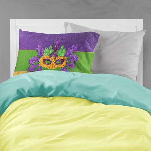 Miniatura 2 de Caroline's Treasures 8389PILLOWCASE - Funda de almohada decorativa de tela de Mardi Gras, ligera, súper suave, fácil de cuidar, funda de almohada