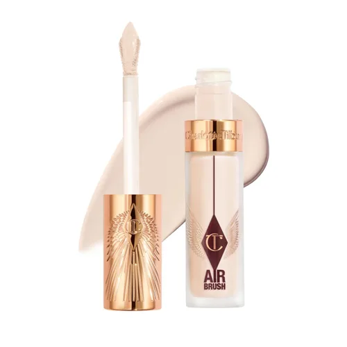 Charlotte Tilbury AIRbrush Corrector de desenfoque impecable – Corrector para ojeras, manchas y más – Hidratante, cobertura completa con un acabado