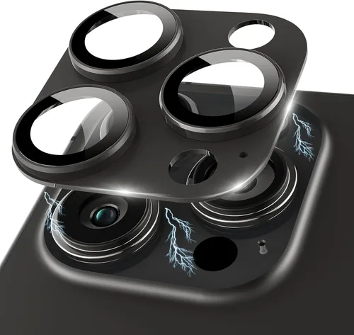 Miniatura 14 de Protector de lente de cámara de metal compatible con iPhone 13 Pro Max/iPhone 13 Pro Cubierta de cámara de metal Protector de pantalla de vidrio