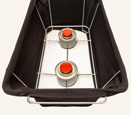 Miniatura 7 de The Original Patented' - Protector contra el viento para bufés, catering, cubierta para calentador de alimentos, poliéster ignífugo, lavable, Negro