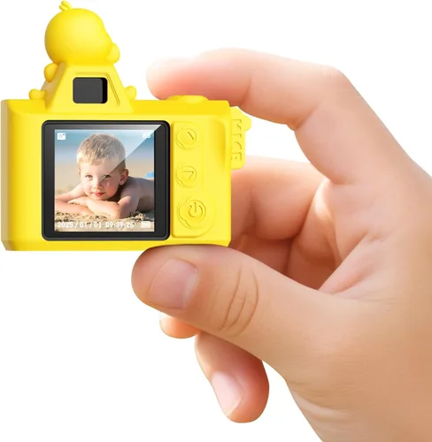 Miniatura 10 de Mini llavero cámara digital - MaxMango 1080P HD video y tarjeta de 64 GB pequeña cámara retro, cámara de pantalla HD de 1.3 pulgadas para grabación