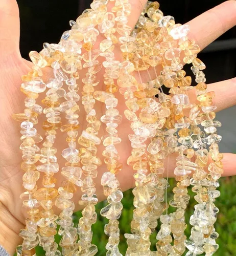 Miniatura 32 de Adabele Cuentas sueltas de gemas de cristal natural Chrysocolla de 15 pulgadas, con agujero perforado, de forma libre, espaciadores de piedra