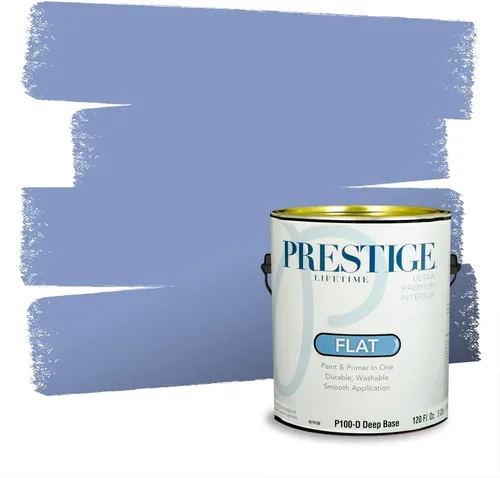 Miniatura 1479 de Pintura Exterior + imprimación PRESTIGE, todo-en-uno, 1 galón, acabado mate, color comparable al Valspar* Royal Gray* VS151-Gris real