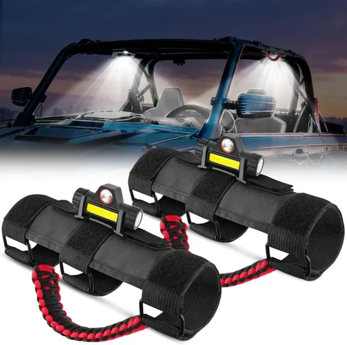 Miniatura 11 de Nilight Luz de cúpula UTV, universal, de 1.5 a 2.0 pulgadas, montaje en barra antivuelco, LED interior, haz combinado de foco e inundación, luces 1
