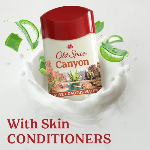 Miniatura 6 de Old Spice Antitranspirante y desodorante Canyon para hombre con aloe, protección contra olores 24/7, 2.6 onzas (paquete de 3)