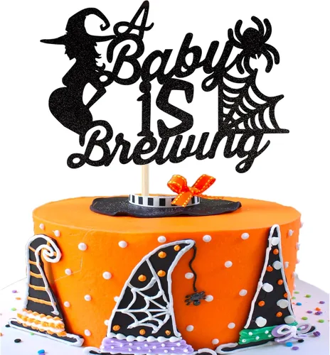 Miniatura 10 de 1 paquete de decoración de pastel de Halloween con purpurina para Halloween, fantasma, calabaza, pastel para casa encantada, bruja, calabaza, 7
