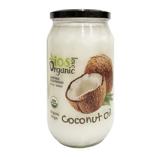 Miniatura 10 de IOS love Organic Aceite de coco virgen, prensado en frío, aceite natural para el cabello, aceite para la piel y aceite de cocina con sabor fresco