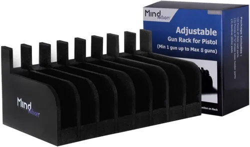 Miniatura 2 de Mind and Action - Soporte de pistola de espuma para accesorios de gabinete de pistola seguros para armas, solución de almacenamiento de armas