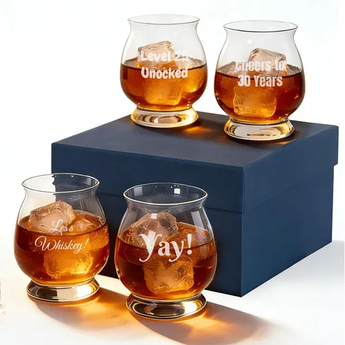 Miniatura 12 de Vaso de whisky personalizado grabado con tu texto personalizado, vaso de bourbon grabado de 12 onzas para cócteles, regalo personalizado para Gafas