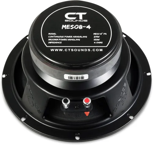 Miniatura 3 de CT Sounds MESO8-4 8" Pro Audio Altavoz de rango medio, 275 vatios RMS, cada uno