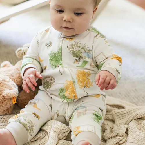 Miniatura 33 de Burt's Bees Baby - Pijama de una pieza para bebé, mameluco para dormir y jugar, algodón 100% orgánico, cremallera frontal